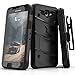 Samsung Galaxy J3 Emerge Case, Zizo [Bolt Series] w/ [Galaxy J3 Emerge Screen Protector] Kickstand [12 ft. Drop Tested] Galaxy J3 Prime / Amp Prime 2, Black/Black