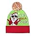 Windy City Novelties LED Light-up Knitted Ugly Sweater Holiday Xmas Christmas Beanies - 3 Flashing Modes (Happy Holla Days)