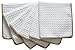 Sinland Thick Microfiber Waffle Weave Dish Cloths Dishcloths Washcloths Facial Cloths 6 pack White W/edge Brown
