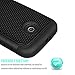 Motorola Moto E Case, Moto E 1st Gen Case, Tekcoo(TM) [Tmajor Series] [Black/Black] Shock Absorbing Hybrid Rubber Grip Plastic Impact Defender Rugged Slim Hard Case Cover Shell for Moto E 2014