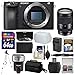 Sony Alpha A6500 4K Wi-Fi Digital Camera Body with 18-200mm Lens + 64GB Card + Case + Flash + Battery & Charger + Tripod + Filters + Kit