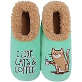 Snoozies Pairable Slipper Socks - Funny House Slippers for Women, Non-Slip Fuzzy Slipper Socks