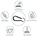 NUBARKO Keychain Carabiner Hook Key Clip, Quick Release Titanium Spring Snap, Super Lightweight （2.3