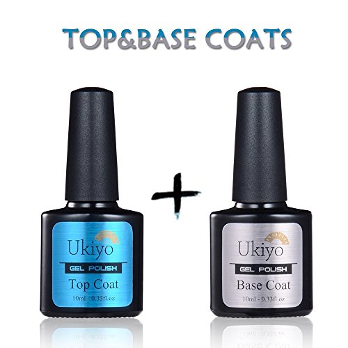 Gel Base And Top Coat Soak Off UV LED Nail Art Gel Polish Base And Top Coat by Ukiyo