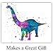 Dinosaur Watercolor Wall Art Print - Set of Four (8x10) Unframed Photos - Perfect Gift for Boys and Kids Rooms, Nursery - Chic Home Decor