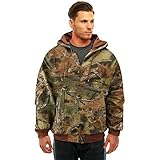 Trail Crest Men's Camo Zip Full Zip Up Hooded Sweatshirt Hunting Jacket