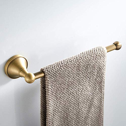 Flybath Set of 2 Bathroom Accessories Set - Towel Rings, Toilet Paper Holder, Wall Mount, Brushed Bronze