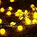 Vmanoo Globe Battery Operated Timer String Lights 100 LED Ball Fairy Christmas Lighting Decor For Outdoor, Indoor, Garden, Patio, Bedroom Wedding Decorations (Warm White)