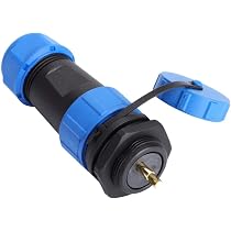 Lot 3 Connecteurs Aviation SP21 3 Broches - IP68 étanche - 500V 30A - Pour Lampes Extérieures & éclairage