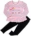 BOMDEALS Adorable Cute Toddler Baby Girl Clothing 2pcs Outfits(Age(5T), Strip/Pink)