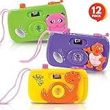 ArtCreativity Kidsâ€™ Camera Toy Set (Pack of 12) | Childrenâ€™s Pretend Play Prop with Images in Viewfinder | Birthday Party Favors/ Goodie Bag Fillers Idea for Boys, Girls, Toddler