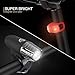 Blitzu Gator 320 AAA Battery Powered Bike Light Set Powerful Lumens Bicycle Headlight Free Tail Light, LED Front and Back Rear Lights Easy to Install for Kids Men Women Road Cycling Safety Flashlight