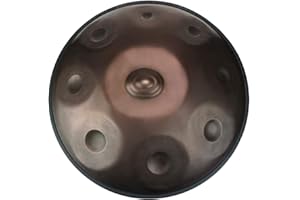 "Lark Music" hand pan in D Minor 9 notes steel hand drum (22.8" (58cm), Brozne Surface (D Minor) 9 notes D3 A Bb C D E F G A)