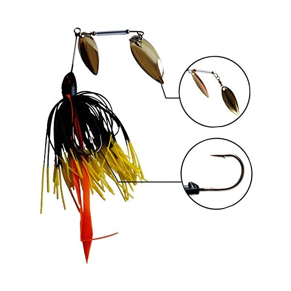 NetAngler-9pcs-Fishing-Spinner-Hard-Lure-Spinnerbait-Pike-Bass-Double-Willow-Blade NetAngler-9pcs-Fishing-Spinner-Hard-Lure-Spinnerbait-Pike-Bass-Double-Willow-Blade