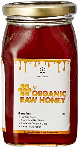 Vedic Delite Organic Raw Honey, 500g