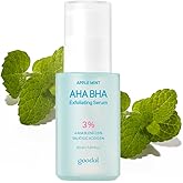 Goodal Apple Mint AHA BHA Exfoliating Serum, 2.5% AHA, 0.5% BHA Salicylic Acid for Blackheads Enlarged Pores Wrinkles and Fine Lines Face Exfoliators, 18 Free Formula, 1.69 fl. oz.