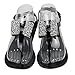 iFANS Women Shiny Rhinestone Bow Dress Flat Gladiator Sandals Thongs Sandals