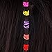 100 Count Girls Elastic Hair Ties Ponytail Holders No Metal Hair Elastics (Multicolor, 3.5 x 0.2 cm)
