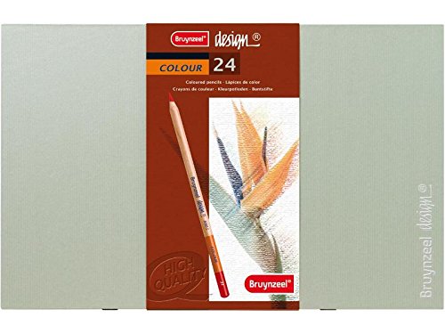 BruynzeelDesign Professional Colored Pencil Set of 24 Colors in Box | Artists Pencils for Drawing, Sketching & Coloring