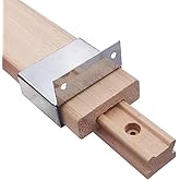 Btibpse Wooden Drawer Slides 16 Inches Classic Wood Center Guide Track with Slide Glides (1 pcs)