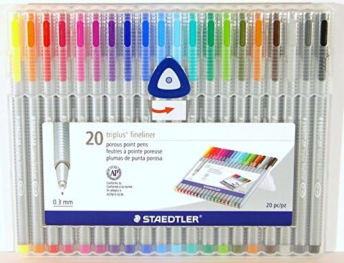 10 / 20 Colors Point Pens Triplus Fineliner 0.3 mm Porous (20 Colors Set)
