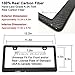 Mega Racer License Plate Frame Carbon Fiber Carbon Frame 1 Piece Stainless Steel Printed Carbon Fiber License Plate Frame W Stainless Steel Screws, Carbon Fiber License Frame JDM License Plate Frame