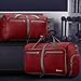 Gonex 80L Packable Travel Duffle Bag Foldable Duffel Bags for Luggage Gym Sports Camping Travelling Cycling Storage Shopping Water & Tear Resistant Red