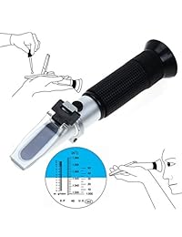 Ade Advanced Optics refractómetro clínico de tres escalas para veterinarios, mide la gravedad específica de la orina, el índice de refracción de la orina, y el nivel de proteína en sangre