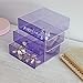 iDesign 3 Drawer Storage Organizer for Cosmetics, Makeup, Beauty Products and Office Supplies, Purple