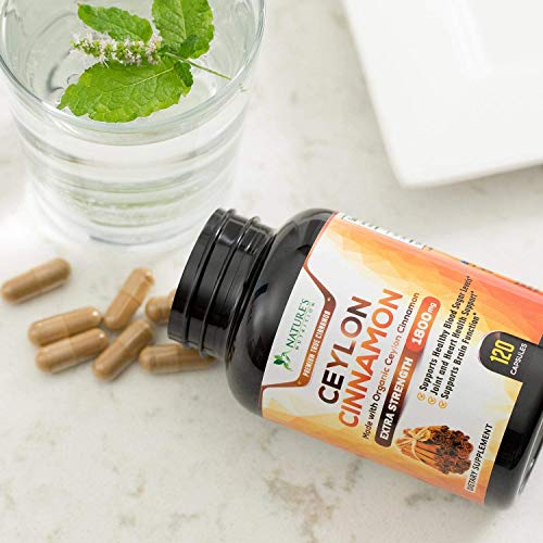 image for Nature's Nutrition Organic Ceylon Cinnamon Highest Potency Standardize