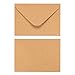 Juvale Thank You Cards with Envelopes - 100 Pack, 3.625 x 5.125 In, A1, Brown V-Flap - Letter & Business Envelopes for Invitations & Greeting Cards
