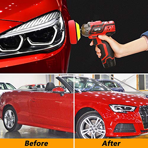 SPTA 12V Cordless Car Polisher Tool Sets, Cordless Drill Variable Speed