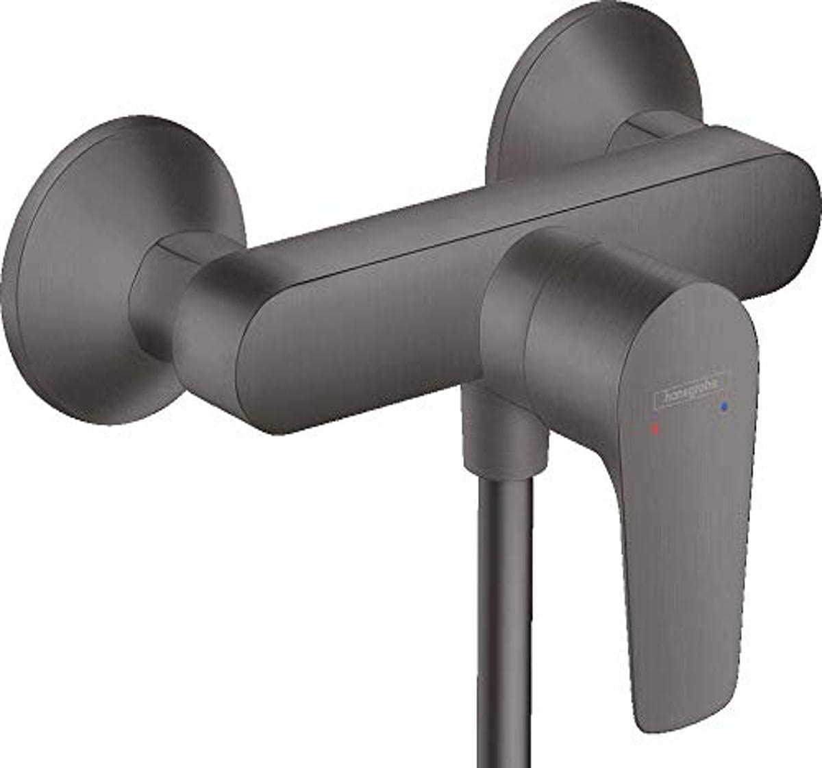 hansgrohe Talis E Shower Fitting Surface-Mounted Shower Mixer for 1 Function Brushed Black Chrome