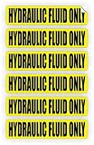 Medlin Traders 6 Pack Hydraulic Fluid ONLY Decals/Stickers/Labels/Markers Oil