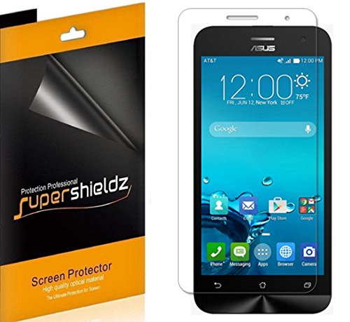 [6-Pack] Supershieldz- Anti-Bubble High Definition Clear Screen Protector For Asus ZenFone 2E (AT&T) -Lifetime Replacements Warranty - Retail Packaging