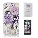 iPhone 6/6s Case, Fairy-Tale Series, Armybee(TM) 3D Bling Crystal Pearl iPhone 6/6s [4.7] Inch Screen Diamond Love Flowers Hard Case Cover (Light Purple)