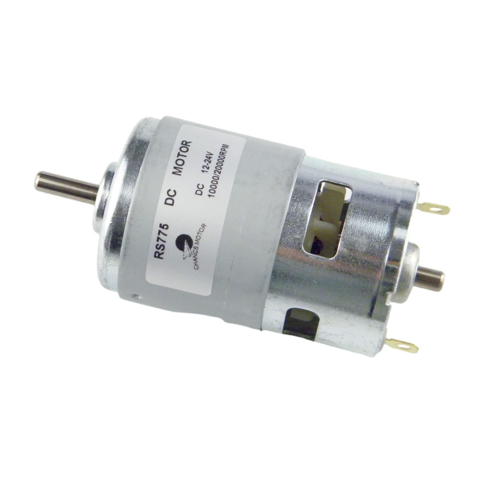 CHANCS Permanent Magnet DC 12V 775 Motor 12V/24V DC Mini Gear Motor 5mm Shaft DC Motor High Speed 10000RPM/20000RPM Gear Motor Electronic Compone