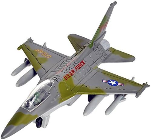 Rhode Island Novelty 6 Inch Die Cast Pull Back F-16 Fighting Falcon