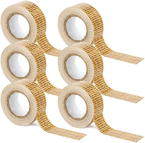 Decorative Duct Tape 6 Pack Rolls Burlap Pattern for Country Rustic Wedding Decorations 25mm x 9m (Approx. 1 inch by 30 feet) from David Tutera Wedding
