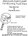 API AC101 Mounting Clamps for Truck Caps / Camper Shells (4 Pack)