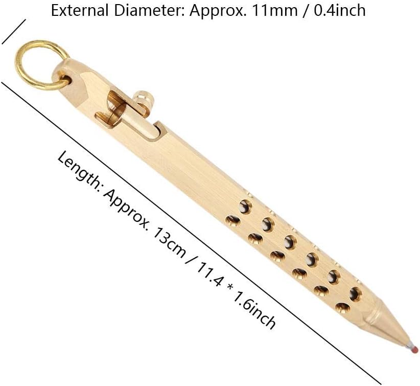 Metal Brass Signature Solid Pen Ballpoint Premium Gel Pen for Office Business Writing - Image 4