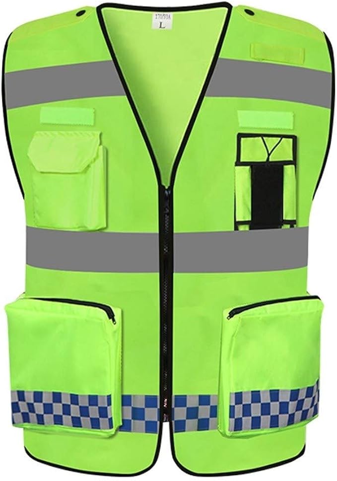 Sicherheitsweste Reflektierend - Mit Taschen Für Arbeiten Im Freien
