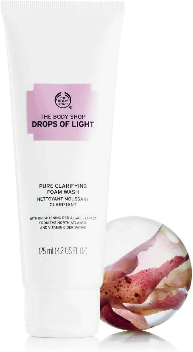 drops of light cleansing foam