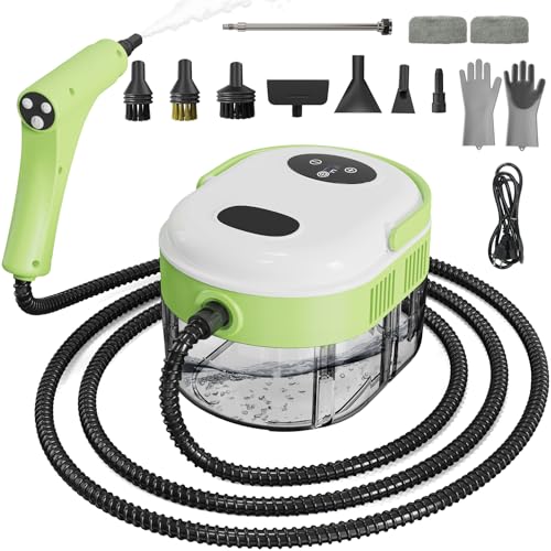 Handheld Steam Cleaner for Home, 1.59QT Tank, 6 Adjustable Modes, High Pressure Steam Cleaner for Car Detailing, Steamer for Cleaning Bed Bugs, Couch, Furniture, Kitchen