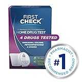 First Check at Home Drug Test Cup Kit, 4 Drug Panel, 1 Count