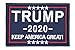 ELLEWIN Trump Tactical Morale Patch Keep America Great 2020 Hook and Loop Patch