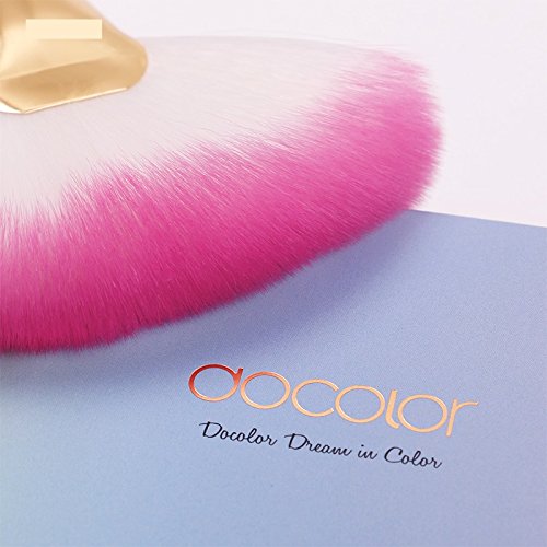 Professional Large Fan Makeup Brushes, Portable Face Highlighting Make Up Brushes Bronzer Cheekbones Brush Cosmetic Make Up Tool (Fan Brush)