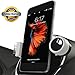Luxury Car Cell Phone Mount Holder for Dash, 360° Rotation Fits All Smartphones Including iPhone X, 8, 7 | 7/8 Plus, 6, 6S, 5, 5S | 6 Plus, 6S Plus | Galaxy S6, S7, S7 Edge, S8, Note 7 (Black) …