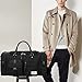 ZUMIT 45L Travel Duffel Bag Mens Womens Large Foldabling Luggage Water-resistant Super Lightweight Shoulder Suitcase Holdall Tote Handbag Brief Case Black #806-S