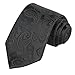 Geek-M Mens Necktie Paisley Jacquard Woven Ties Classic Men's Tie Necktie